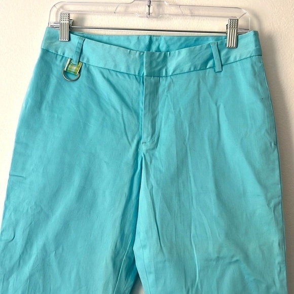 Lilly Pulitzer Women’s Capri Pants Size 4 in Turquoise Blue - Picture 3 of 6
